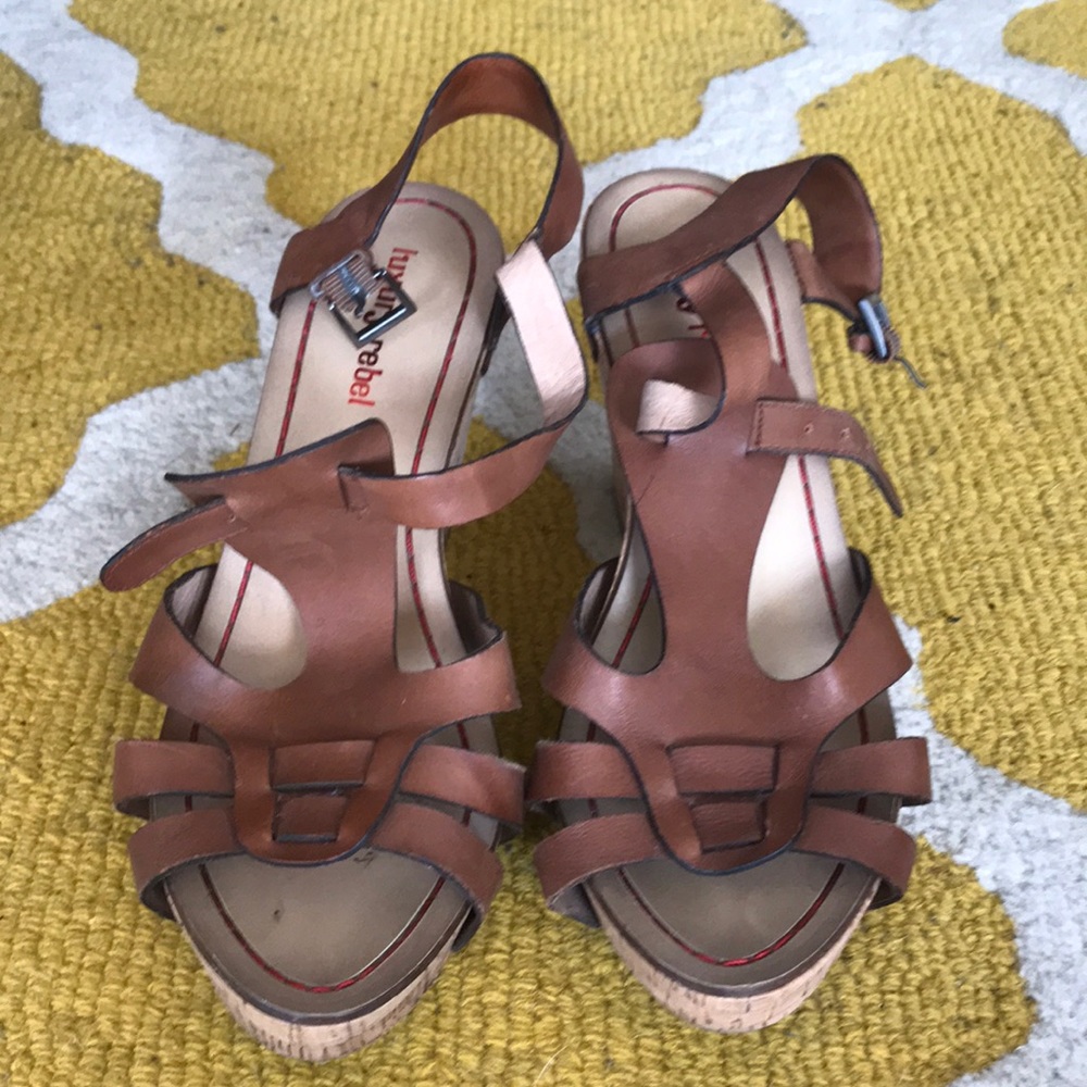 Leather wedges